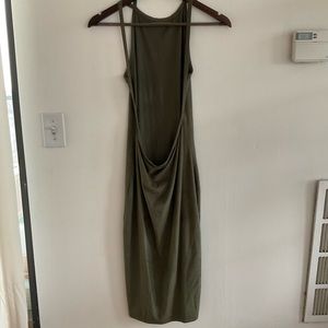 Akira Womens Backless Suede Dress